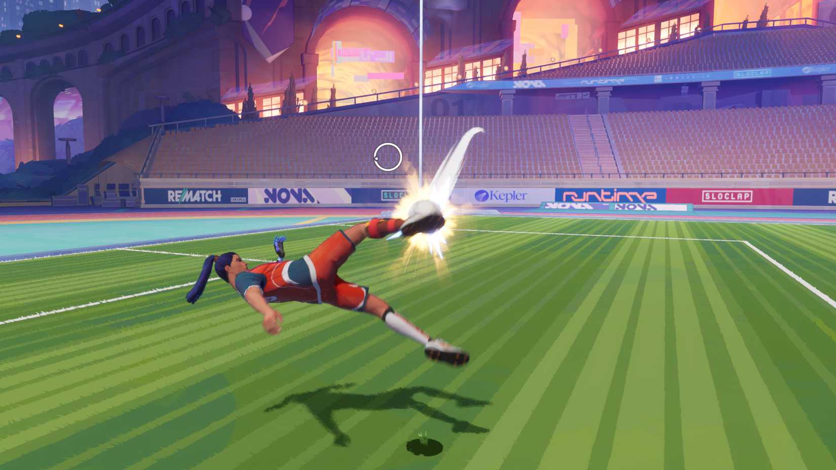 تصویری از Rematch که شخصیت در حال انجام یک والی است.