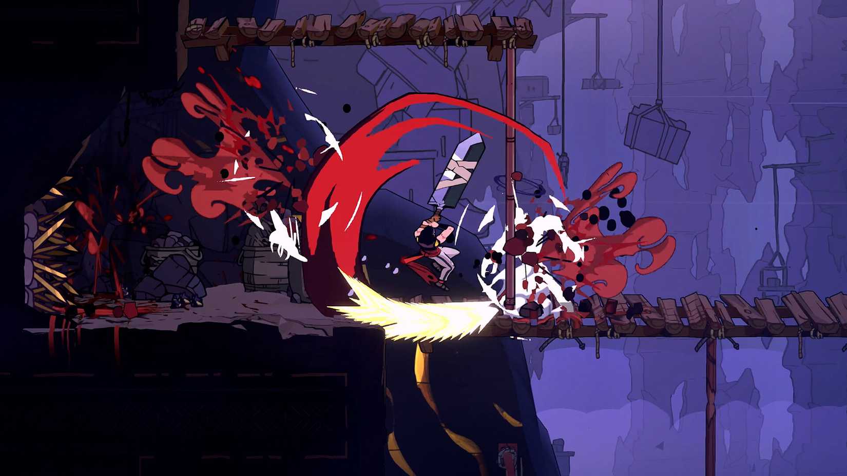 شاهزاده ایران در حال ضربه زدن به دشمن در بازی شاهزاده سرکش ایران.