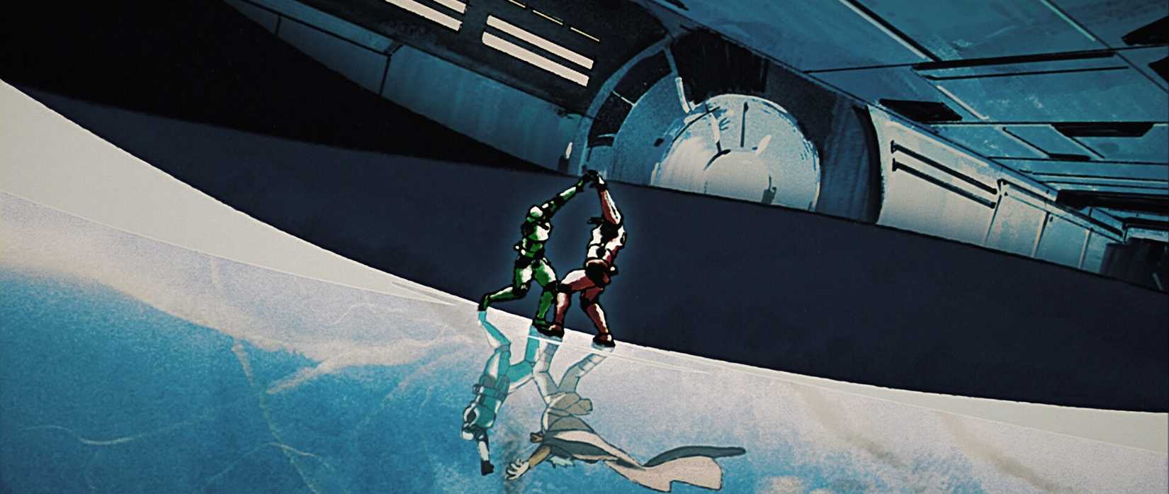 استورم‌تروپرهای سبز و قرمز در حال مبارزه در فصل سوم Star Wars Visions