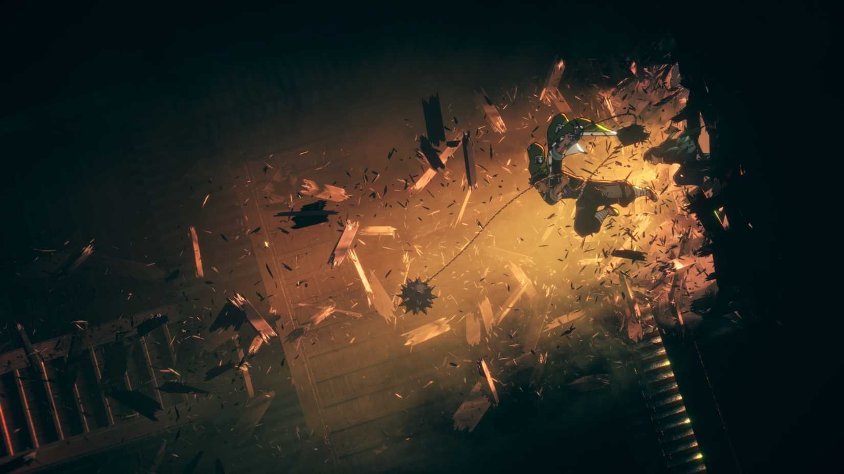 گیومه هیمجیما در حال اقدام در قلعه بی‌نهایت شیطان‌کش