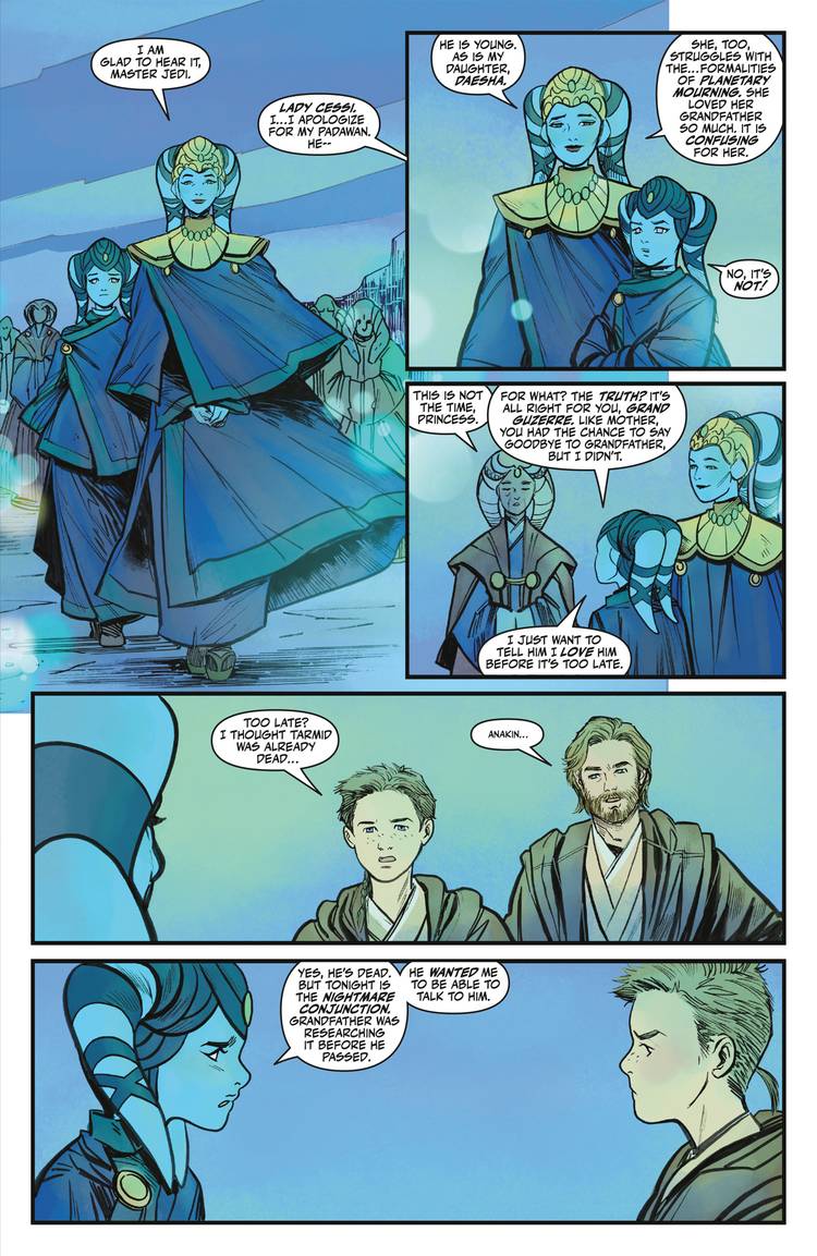 یک بخش از کمیک Star Wars: Tales from the Nightlands اثر Cavan Scott.