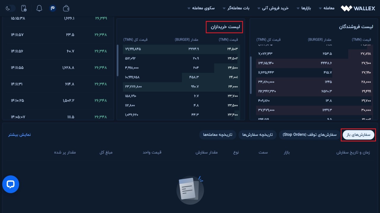 سفارش خرید ارز دیجیتال برگر سواپ